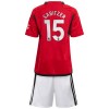 Original Trikotsatz Manchester United Sabitzer 15 Heimtrikot 2023-24 Für Kinder